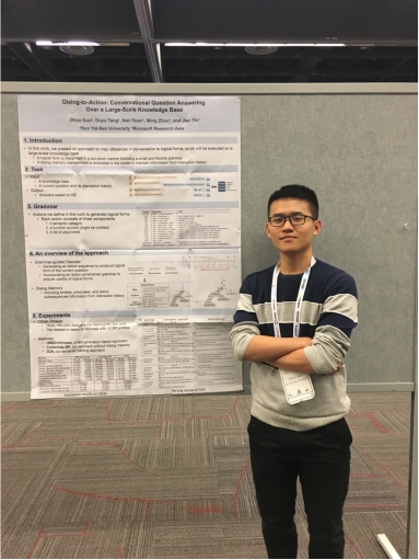 郭达雅同学的论文“Dialog-to-Action Conversational Question Answering Over a Large-Scale Knowledge Base”
